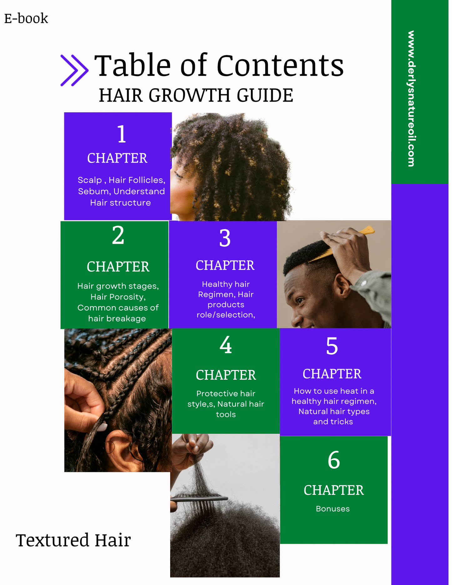 Derly's Nature Oil Hair Growth Guide (E-BOK)